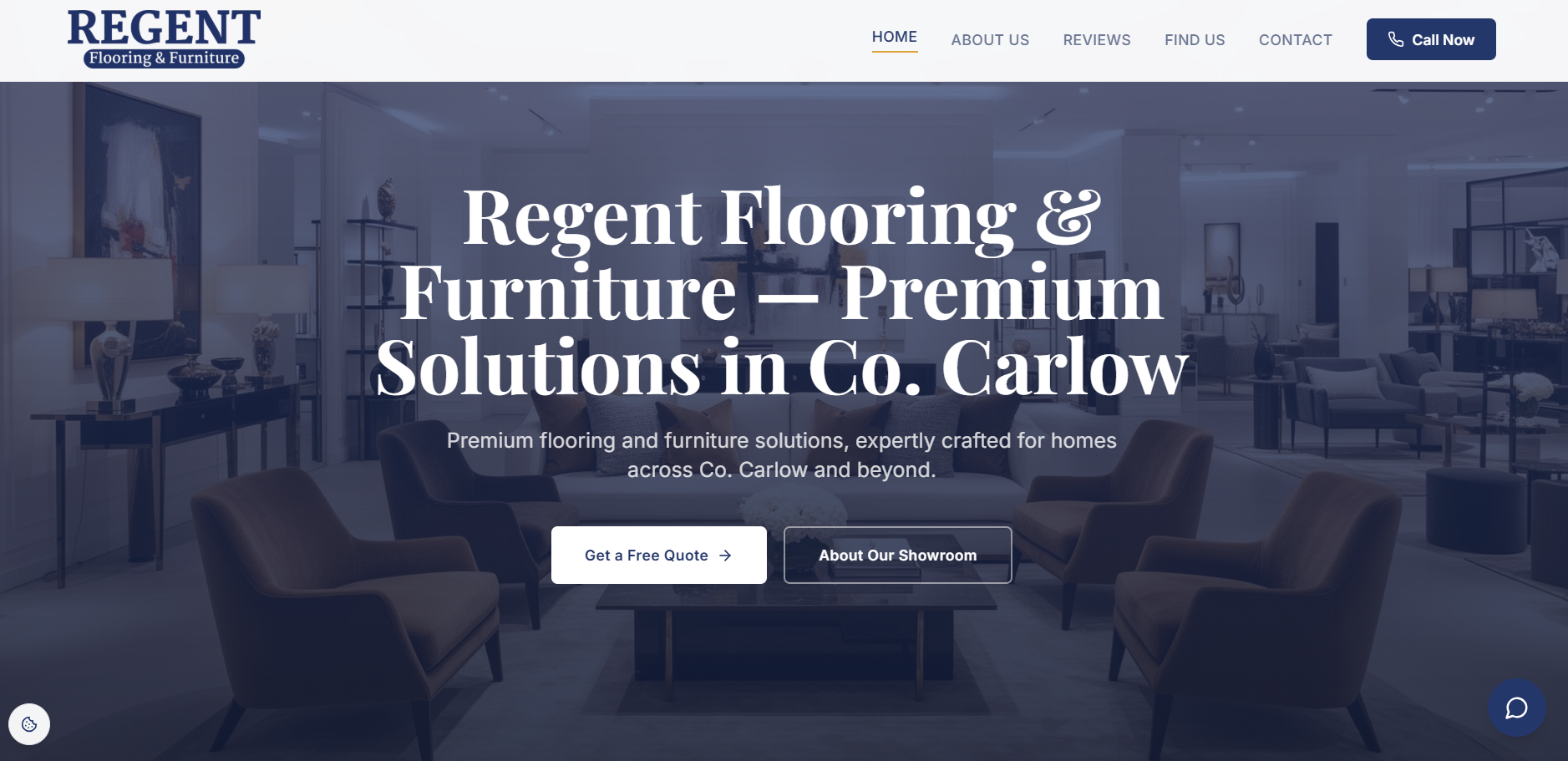 Regent Flooring & Furniture — new website built by JF Web Development